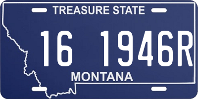 MT license plate 161946R