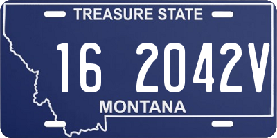 MT license plate 162042V