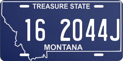 MT license plate 162044J