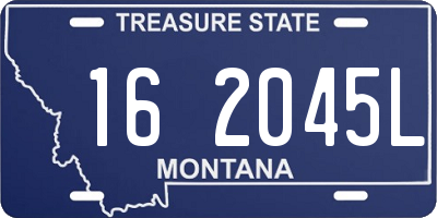 MT license plate 162045L