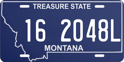 MT license plate 162048L