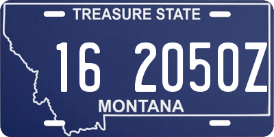 MT license plate 162050Z