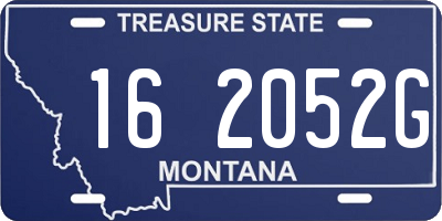 MT license plate 162052G