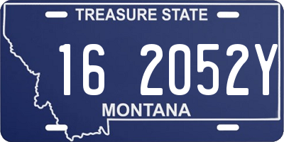 MT license plate 162052Y