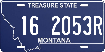 MT license plate 162053R
