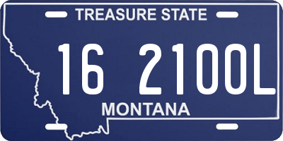 MT license plate 162100L