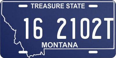 MT license plate 162102T
