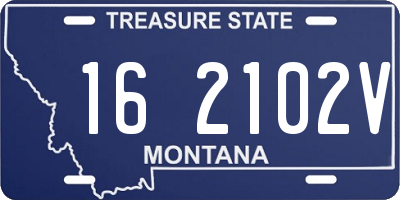 MT license plate 162102V