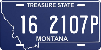 MT license plate 162107P