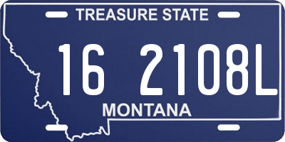 MT license plate 162108L