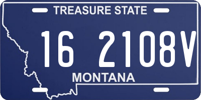 MT license plate 162108V