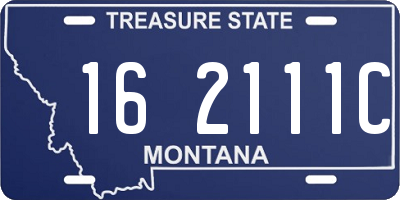 MT license plate 162111C