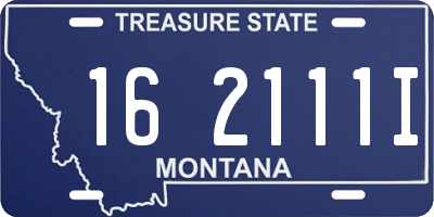 MT license plate 162111I