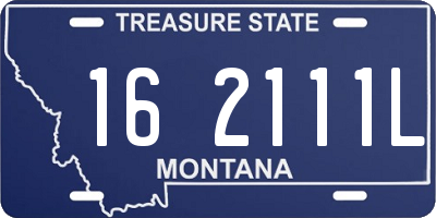 MT license plate 162111L