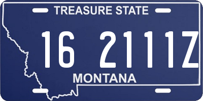 MT license plate 162111Z