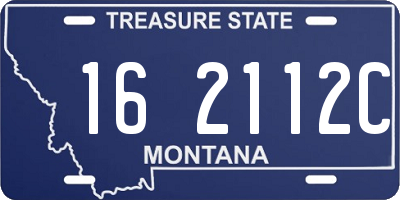 MT license plate 162112C