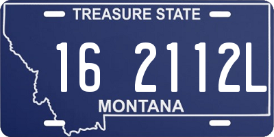 MT license plate 162112L