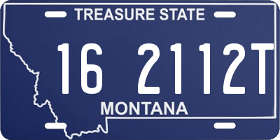MT license plate 162112T