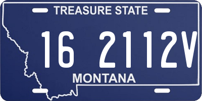 MT license plate 162112V