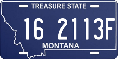 MT license plate 162113F