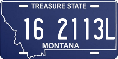 MT license plate 162113L