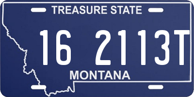 MT license plate 162113T