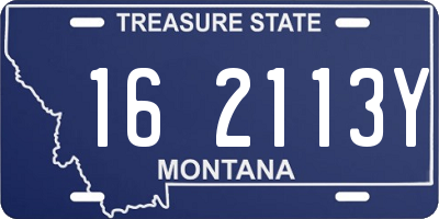 MT license plate 162113Y