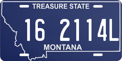 MT license plate 162114L