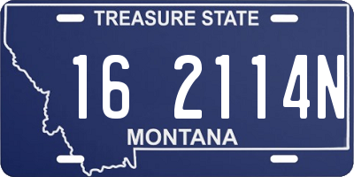 MT license plate 162114N