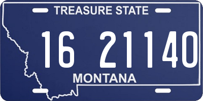 MT license plate 162114O