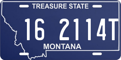 MT license plate 162114T