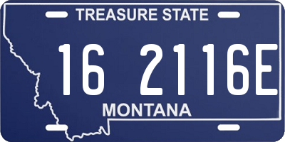 MT license plate 162116E
