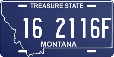MT license plate 162116F