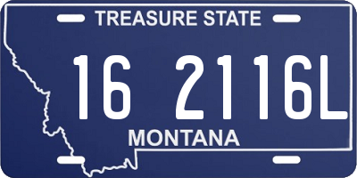 MT license plate 162116L