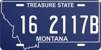 MT license plate 162117B