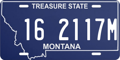 MT license plate 162117M