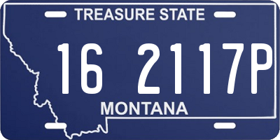 MT license plate 162117P