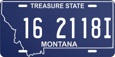 MT license plate 162118I