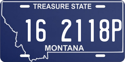 MT license plate 162118P