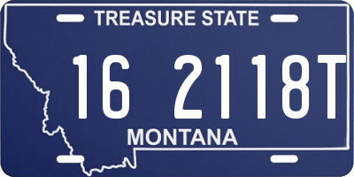 MT license plate 162118T