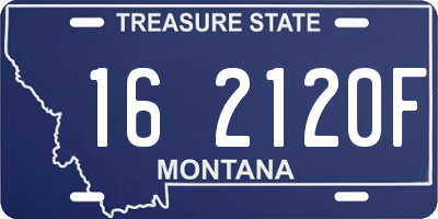 MT license plate 162120F