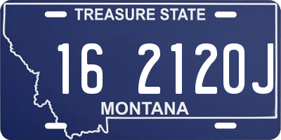 MT license plate 162120J