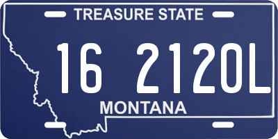 MT license plate 162120L