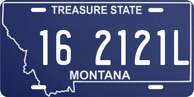 MT license plate 162121L