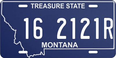 MT license plate 162121R