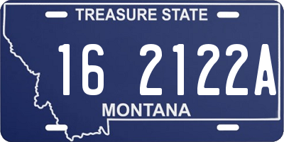 MT license plate 162122A