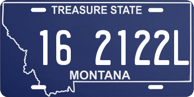 MT license plate 162122L