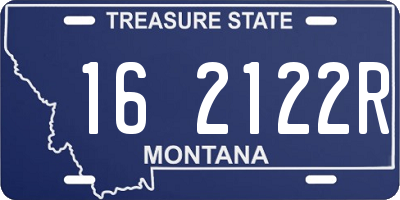 MT license plate 162122R