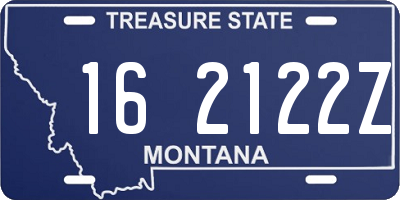 MT license plate 162122Z