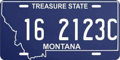 MT license plate 162123C
